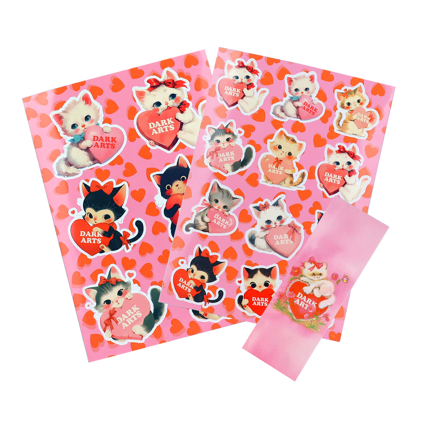 VALENTINE STICKER PACK + BOOKMARK