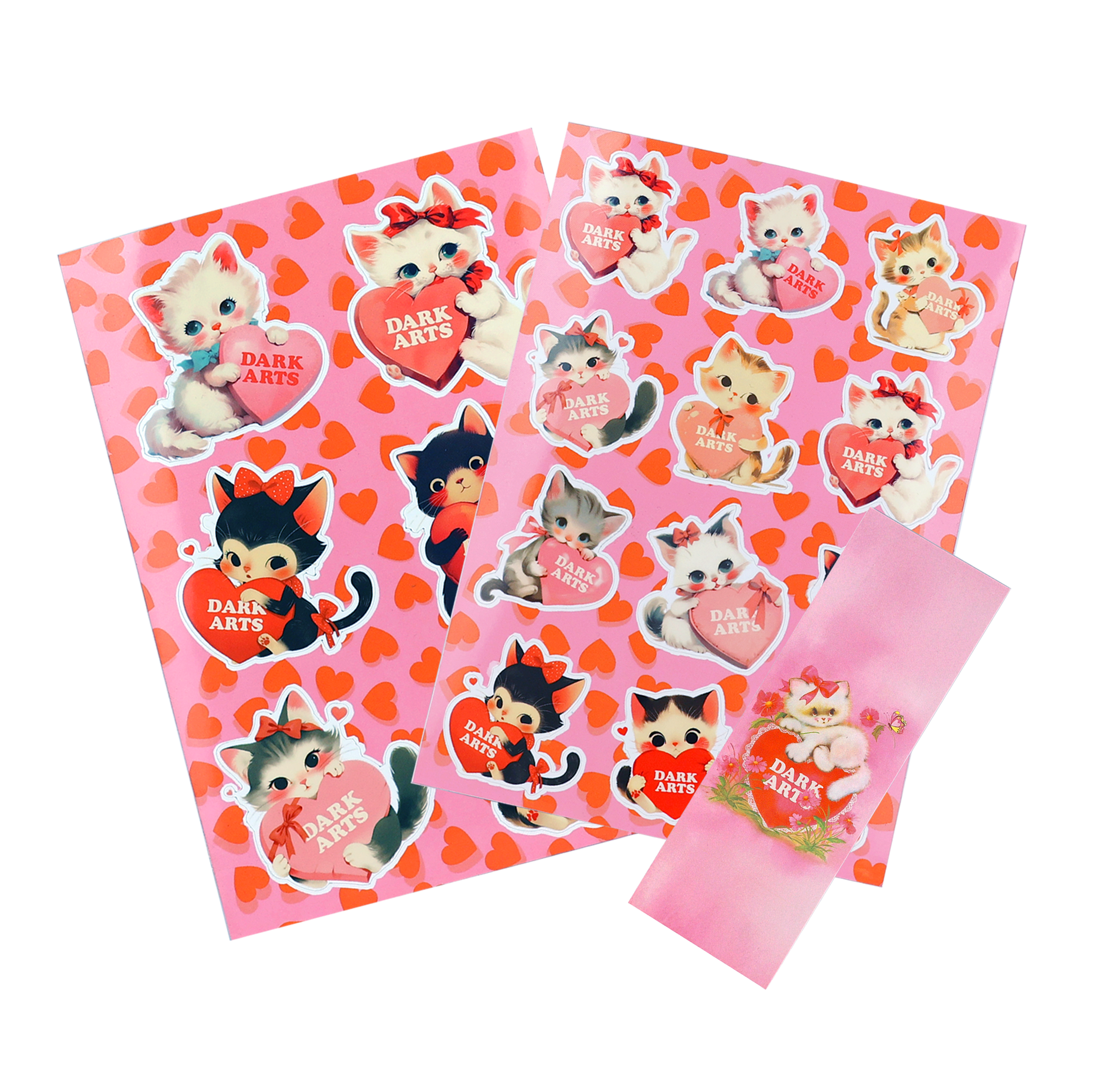 VALENTINE STICKER PACK + BOOKMARK