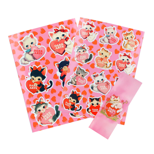 VALENTINE STICKER PACK + BOOKMARK